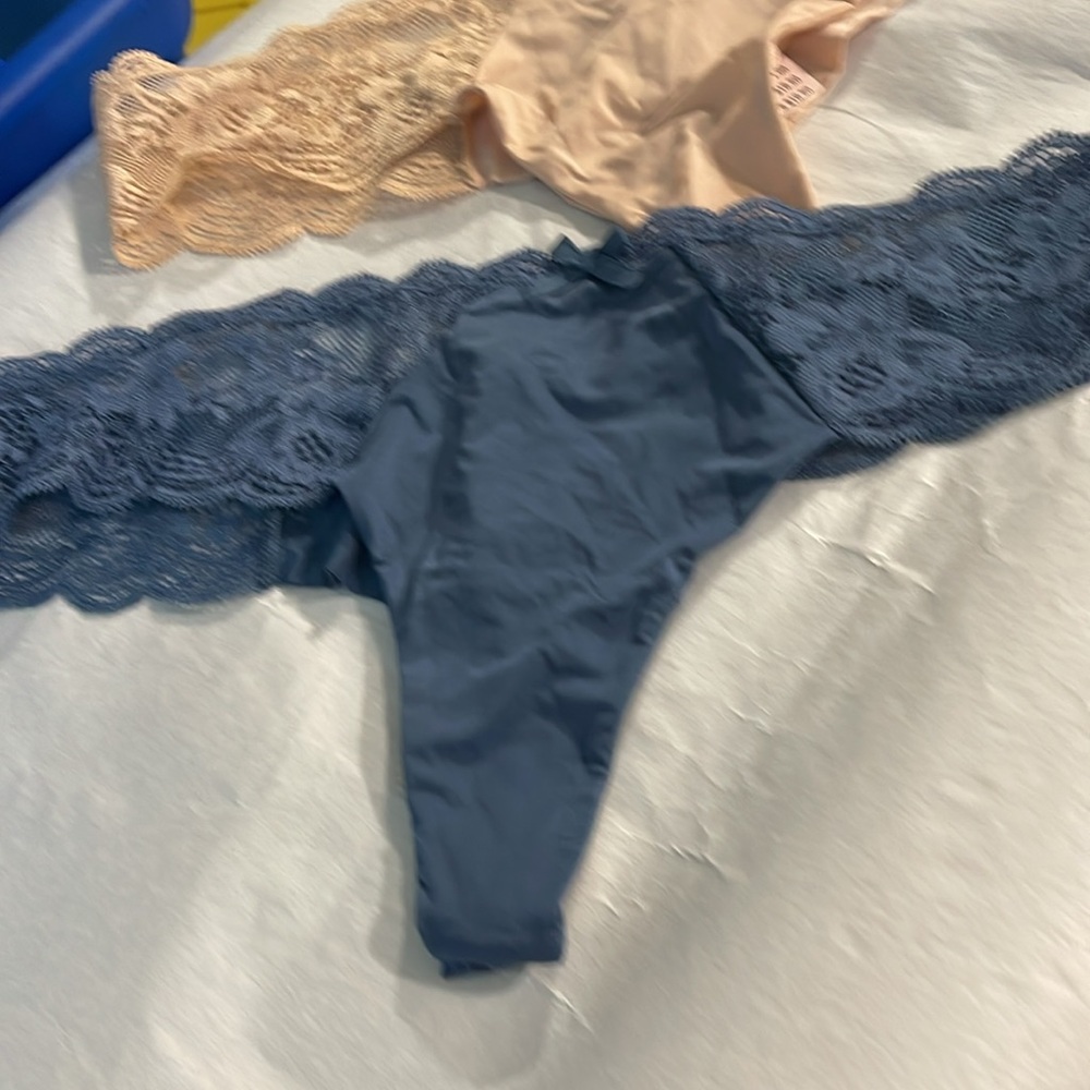 Lace Trimmed Tan Intimate - Picture 3 of 3